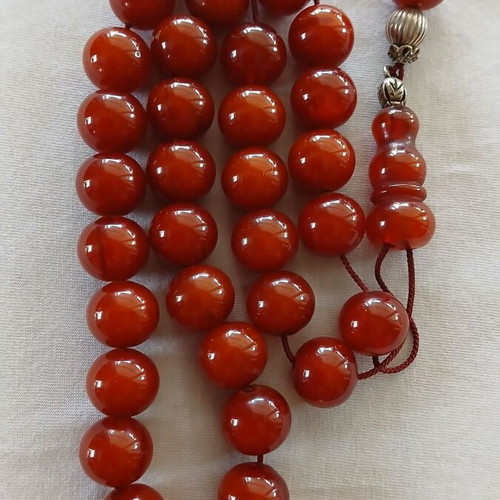 Masticha Bakelite Worry Beads with Silver Elements like new
