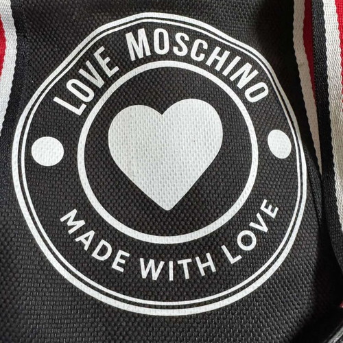Love Moschino shoulder bag like new, black canvas