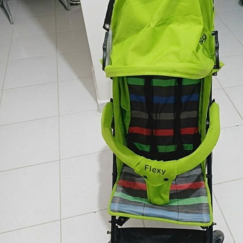 Flexy baby stroller, lime green