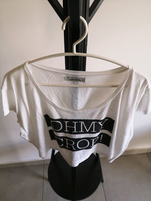 White crop top Pull & Bear used, size S