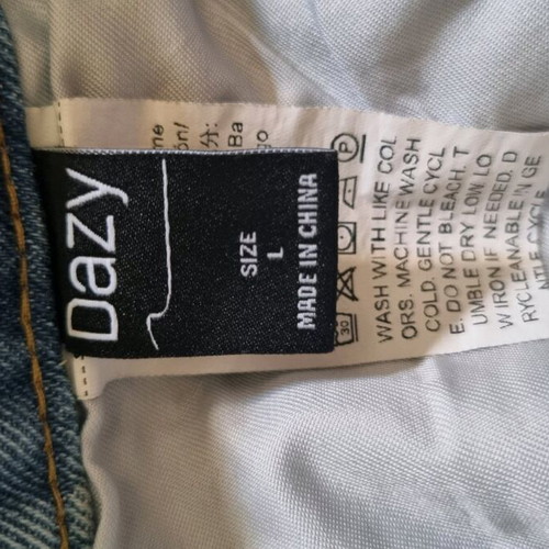 Dazy denim shorts like new, size L, blue