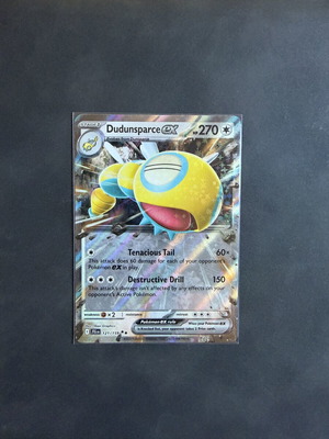 Dudunsparce ex Pokémon TCG card new