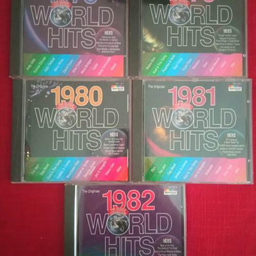 World Hits 5 CD like new, major foreign hits 1978-1982
