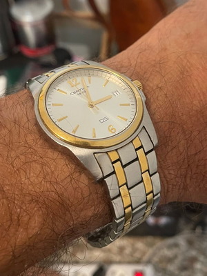 Certina DS Tradition unisex watch 37mm used, two-tone stainless steel