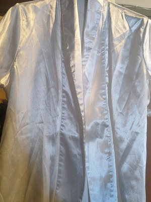 Dazy shawl collar blouse white like new, size M