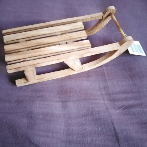 Wooden decorative sleigh new