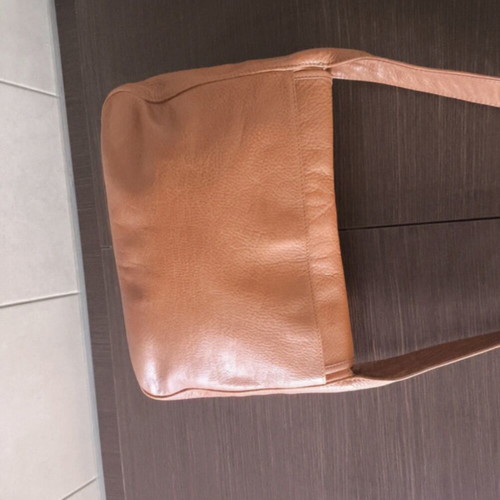 Longchamp leather shoulder bag brown like new