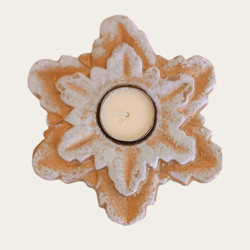 Christmas decoration with tealight candle new