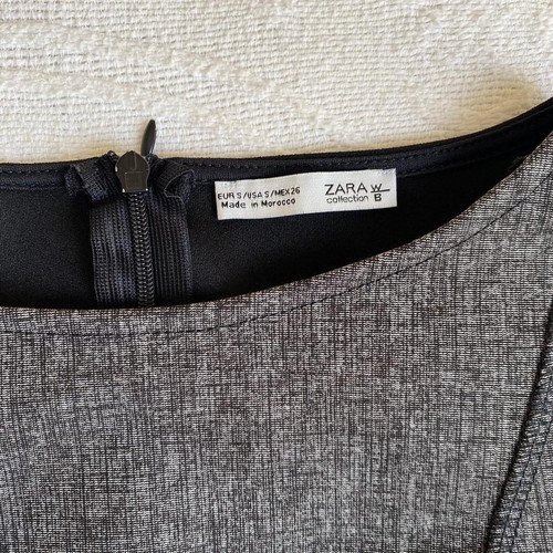 Zara pencil dress new, grey, size S