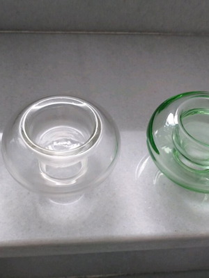 Glass candlesticks new