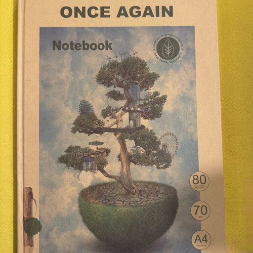 Notebooks used, set of six unique designs