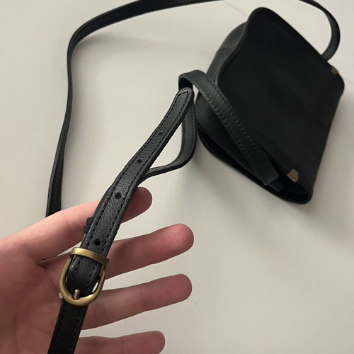 Italian Job Florence leather unisex bag, black