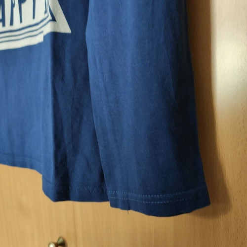 Men's long-sleeve So Size shirt like new, blue with print