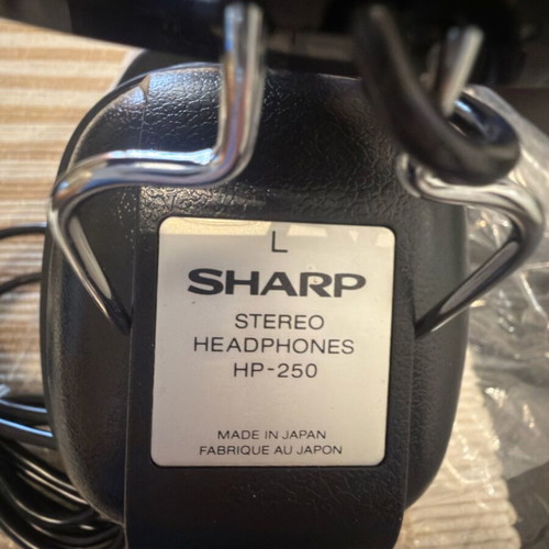Sharp vintage headphones 1970-1980 new in box