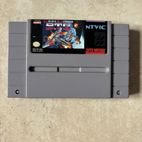 Strike Gunner S.T.G Super Nintendo SNES American