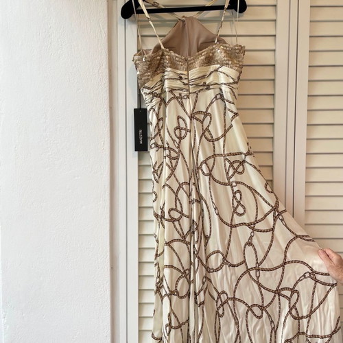 Maestri dress from Atelier Primalicia used, gold ecru
