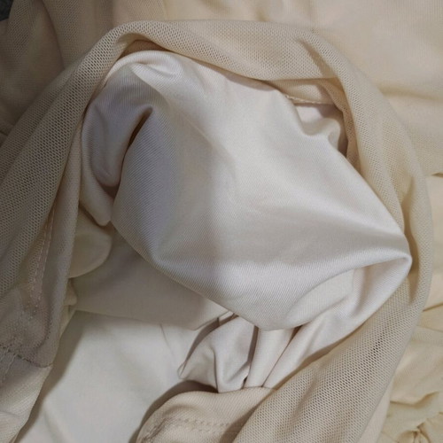 Cream dress new size M with high elasticity