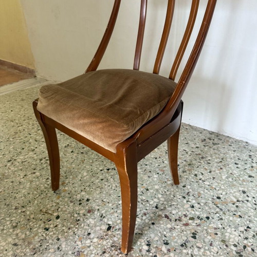 Solid wood chair used with minor wear