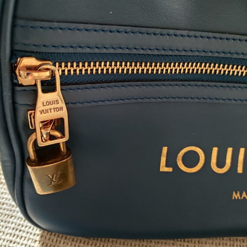 Louis Vuitton Flight Paname Take Off Crossbody Bag used, blue leather