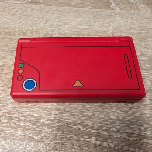 Nintendo DS Lite with Pokedex shell, charger, new battery, and R4 card