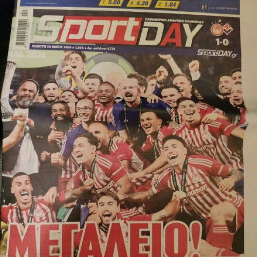 Sport Day Conference League newspaper like new, collectible
