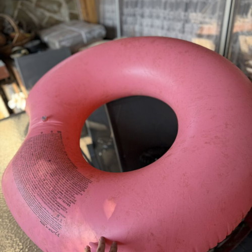 Inflatable Donut Pool Float with Colourful Sprinkles