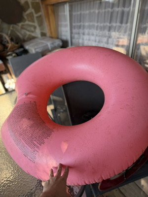 Inflatable Donut Pool Float with Colourful Sprinkles