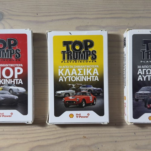 Top Trumps Shell V-Power car cards