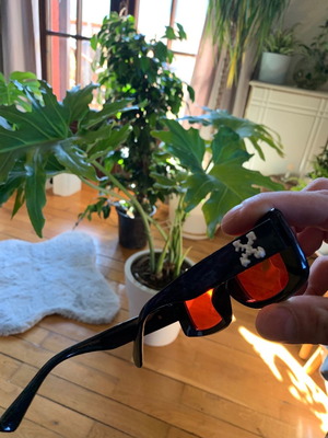 Sunglasses used, slightly worn