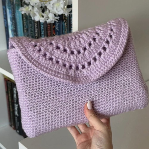 Knitted book cover handmade
