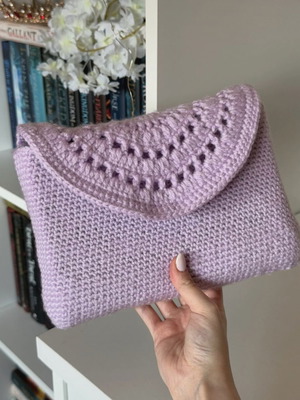 Knitted book cover handmade