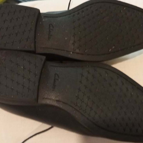Clarks Men's Black Dress Shoes Size 42 Like New