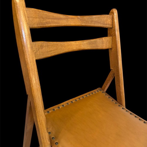 Mid Century Solid Wood Chair Greek Made used