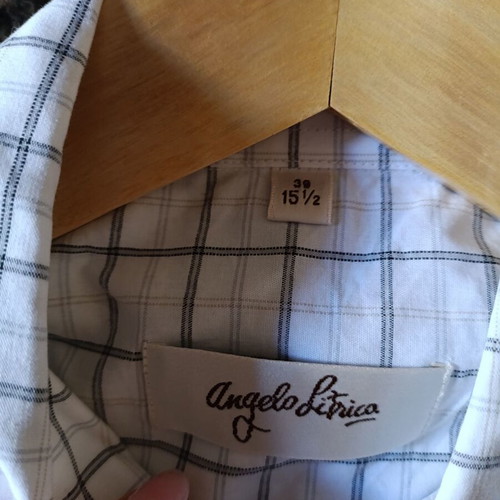 Angelo Litrico men's dress shirt XL, like new, 100% cotton, checked