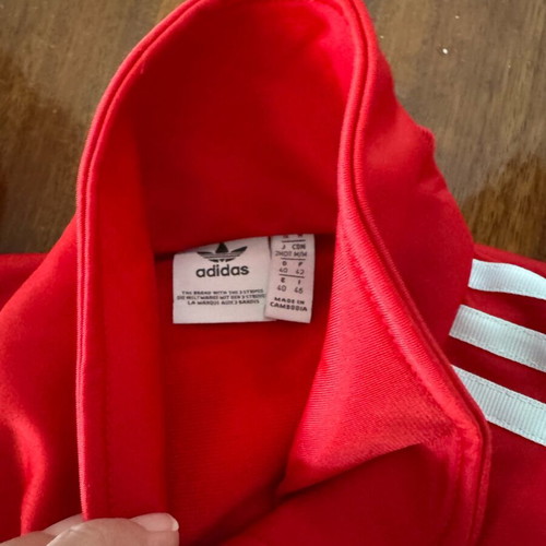 Adidas Firebird men's tracksuit like new, size 40/42, red
