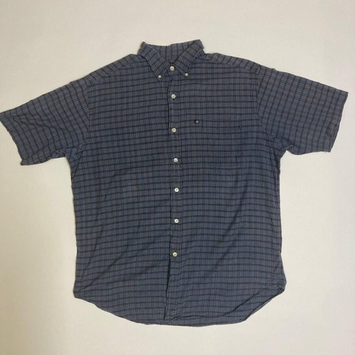 Ralph Lauren Polo Jeans Co. grey checked shirt XL vintage
