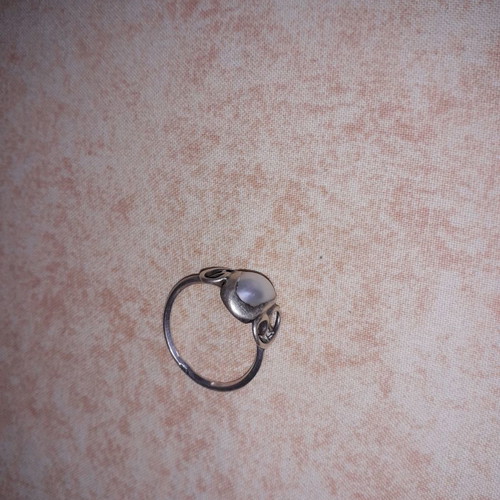 Silver pendant and ring set used