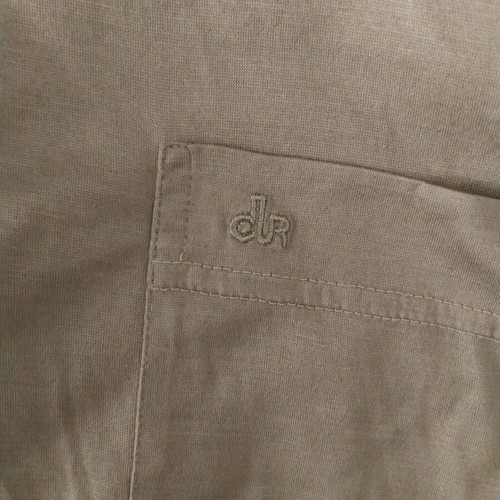 Dur men's polo shirt like new, khaki, cotton fabric