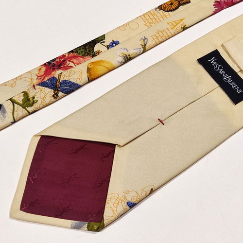 Yves Saint Laurent Tie, Handmade Silk