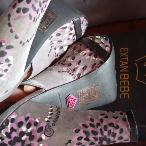 Fornarina leather sandals size 38 like new, multicolor