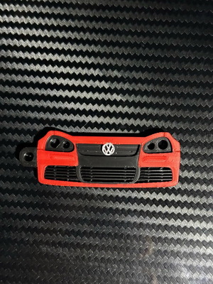 Vw Golf 5 keychain new, red