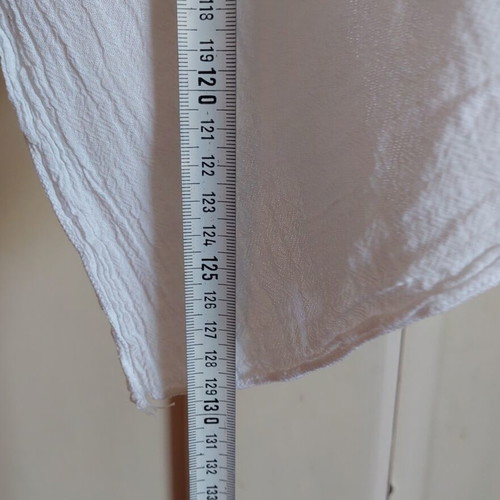 White summer cotton dress like new, adjustable size S to light L