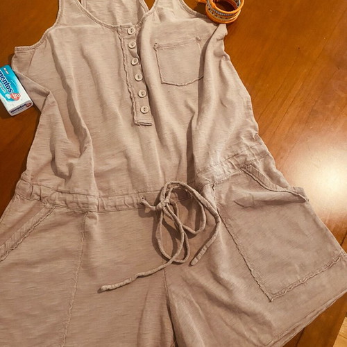 Jumpsuit Bobbi sand color, 100% cotton, like new, size M