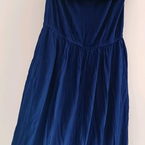 Calzedonia mini summer strapless dress used, blue