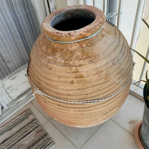 Large Koroni Jar Pottery used, 100 years old