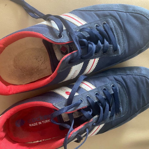 Cockers athletic shoes used, blue and red, size 45