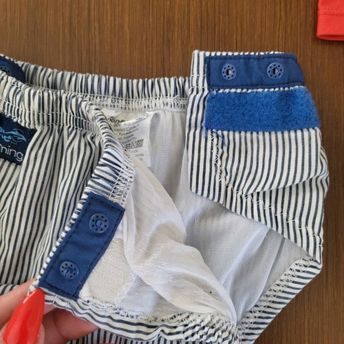 Swimwear set for 1-year-old boy like new with black cap