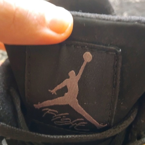 Jordan 4 Blackcat sneakers size 42 used, black