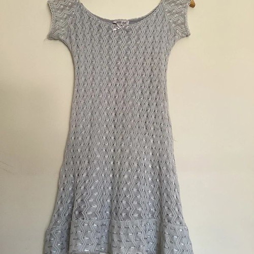 Grey lace dress BSB club used, women's size S
