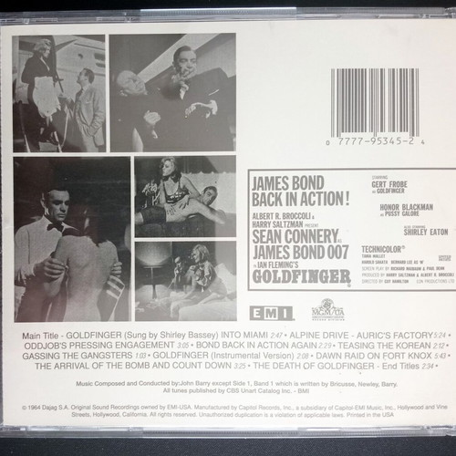 Goldfinger OST CD used, classical music